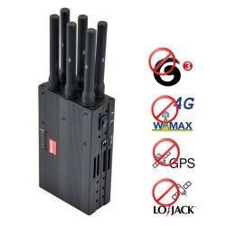 Portable 4G Wimax 3G + GPS + Lojack Signal Blocker Jammer