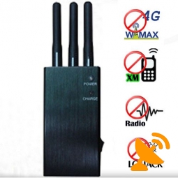 Portable Lojack XM Radio 4G Wimax Cell Phone Jammer