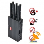 Portable 4G lte 4G wimax 3G + GPS Signal Blocker Jammer