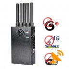 Portable 4G LTE 3G + GPS Mobile Phone Jammer with Cooling Fan