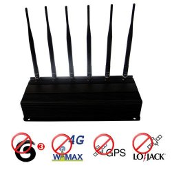 Adjustable High Power 4G Wimax 3G Cell Phone + GPS + Lojack Signal Jammer