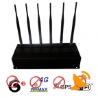 12W 6 Antenna 4G Wimax 3g Mobile Phone + GPS + Wifi 2.4G Signal Blocker