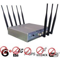 15W High Power 4G lte + GPS + Lojack + Wifi Signal Jammer 50 Meters