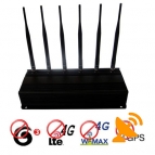 Adjustable 4G lte 4G Wimax 3G Cellphone + GPS Signal Jammer Blocker