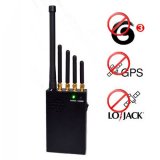 Portable 3G Celluar Jammer + Lojack + GPS Blocker 20 Meters