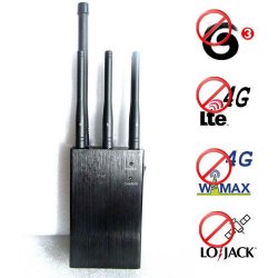 Handheld Lojack + 4G(Lte + Wimax) + 3G + 2G Signal Jammer Blocker