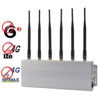 12W 40 Meters 4G lte 4G Wimax 3G Mobile Phone Jammer 6 Antennas