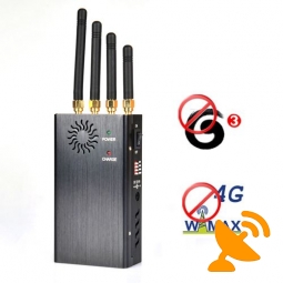 Portable 4G Wimax 3G Mobile Phone Jammer with Cooling Fan