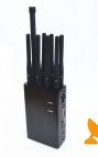 Portable 3G 4G Lte 4G Wimax GPS L1 Lojack 2.4G VHF UHF (8 antennas) jammer
