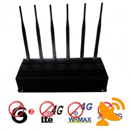 Adjustable 4G lte 4G Wimax 3G Cellphone + GPS Signal Jammer Blocker