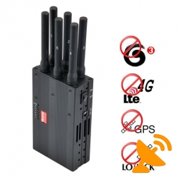 Portable 4G lte 3G + GPS + Lojack Signal Blocker Jammer