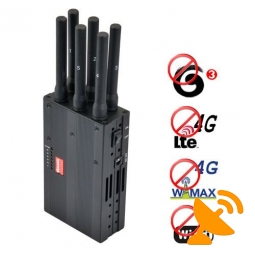 Portable 4G lte 4G wimax 3G + Wifi Signal Blocker Jammer