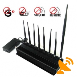 3G CDMA GSM DCS PCS Wifi VHF UHF 315Mhz 433Mhz Signal Blocker