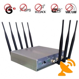 Ultimate 8 Antenna 3G Cell Phone GPS Lojack Wifi VHF UHF Jammer