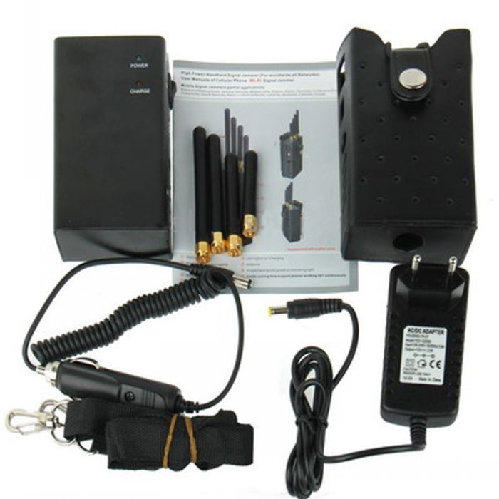 Portable 4G lte 3G Cell Phone Jammer with Cooling Fan
