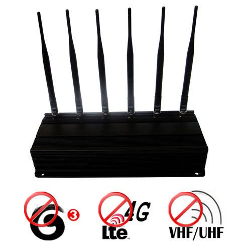 Adjustable Wallmounted 4G lte 3G Cellular + VHF UHF Signal Scrambler