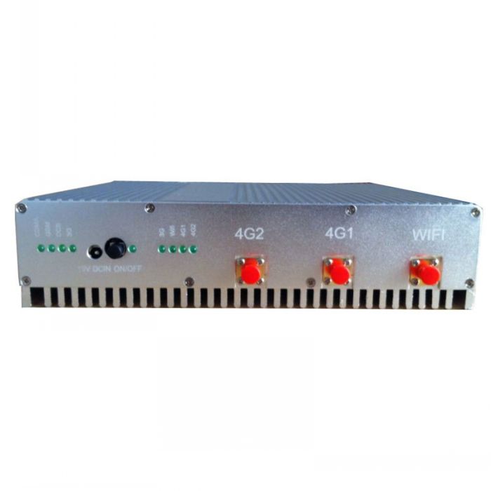 15W High Power 4G (Lte+Wimax)+ Wifi + VHF UHF Signal Jammer 50 Meters
