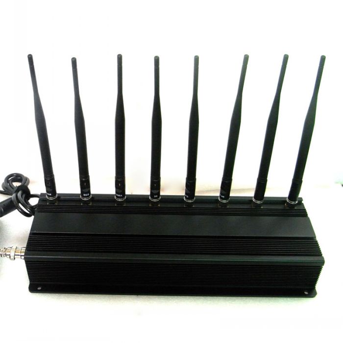 8 Antennas 4G lte + 3G + GPS + Lojack + Wifi Signal Scrambler 60 Meters