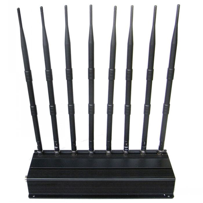 All in one Cellular Phone Signal Jammer GPS VHF UHF 8 Antennas High Power
