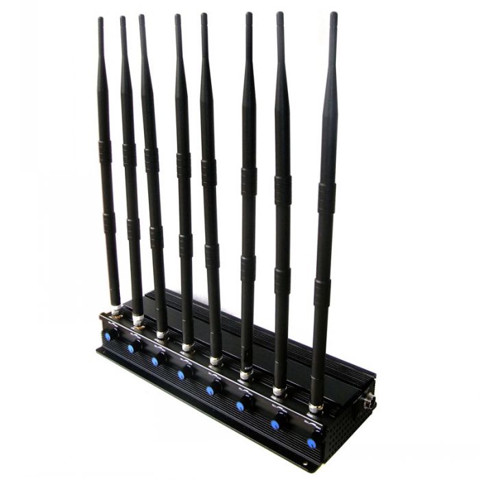 8 Antennas 16W 60 Meters 4G lte Wimax VHF UHF Wifi Signal Blocker