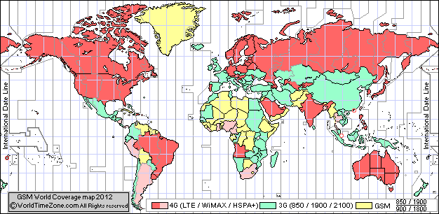 4G World Map