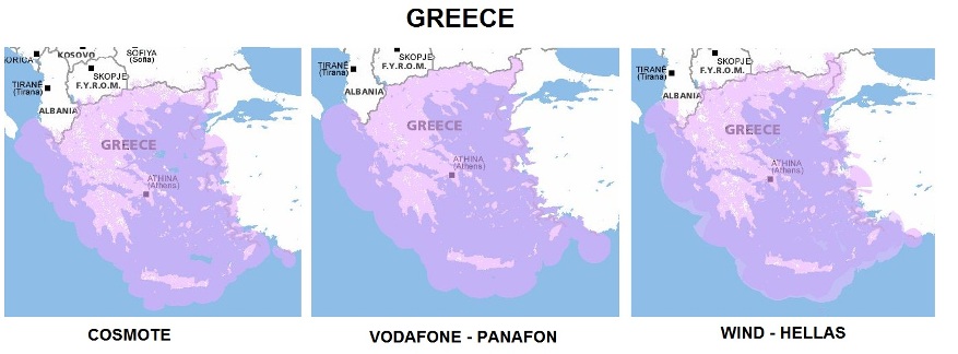Greece GSM Coverage 
